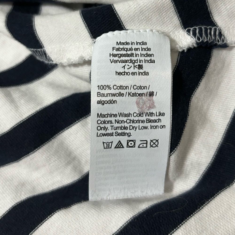 J Crew High-Low Maxi Dress Blue White Stripe Sleeveless Women's XS - Picture 9 of 9